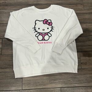 Hello Kitty White Crew Neck Sweater